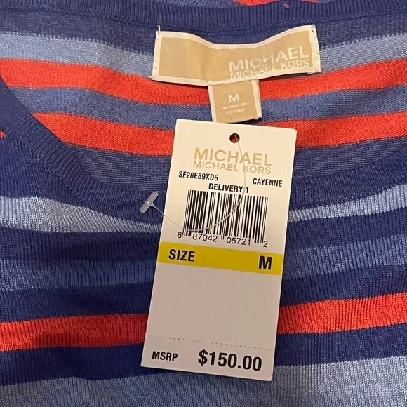 Michael Kors Midi Shift Dress NWT Medium SF28E89XD6 - Picture 4 of 6